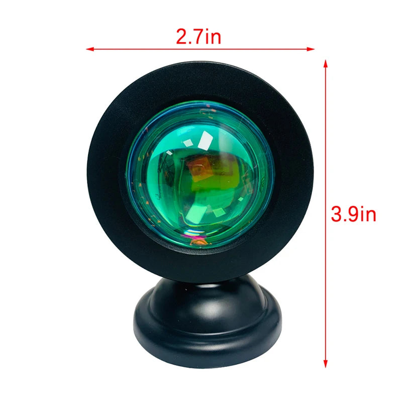 Sunset Projector Lamp - LED Mood Light for Bedroom & Photography