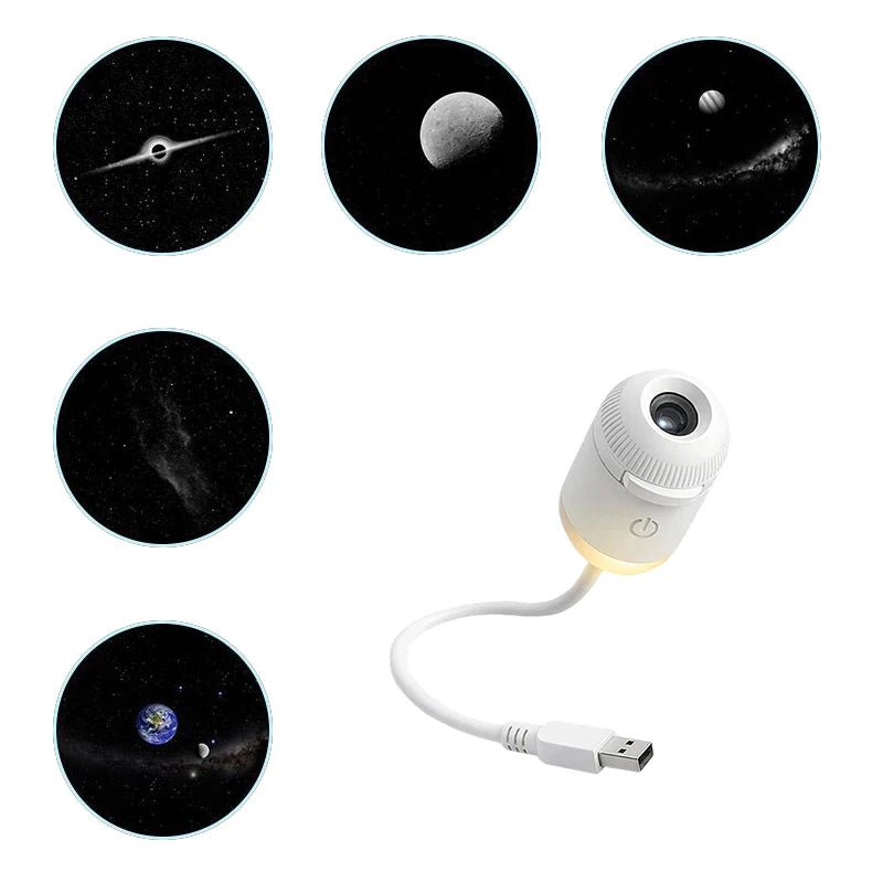 Galaxy Star Projector Night Light - Rotating Starry Sky Lamp