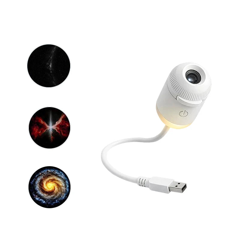 Galaxy Star Projector Night Light - Rotating Starry Sky Lamp