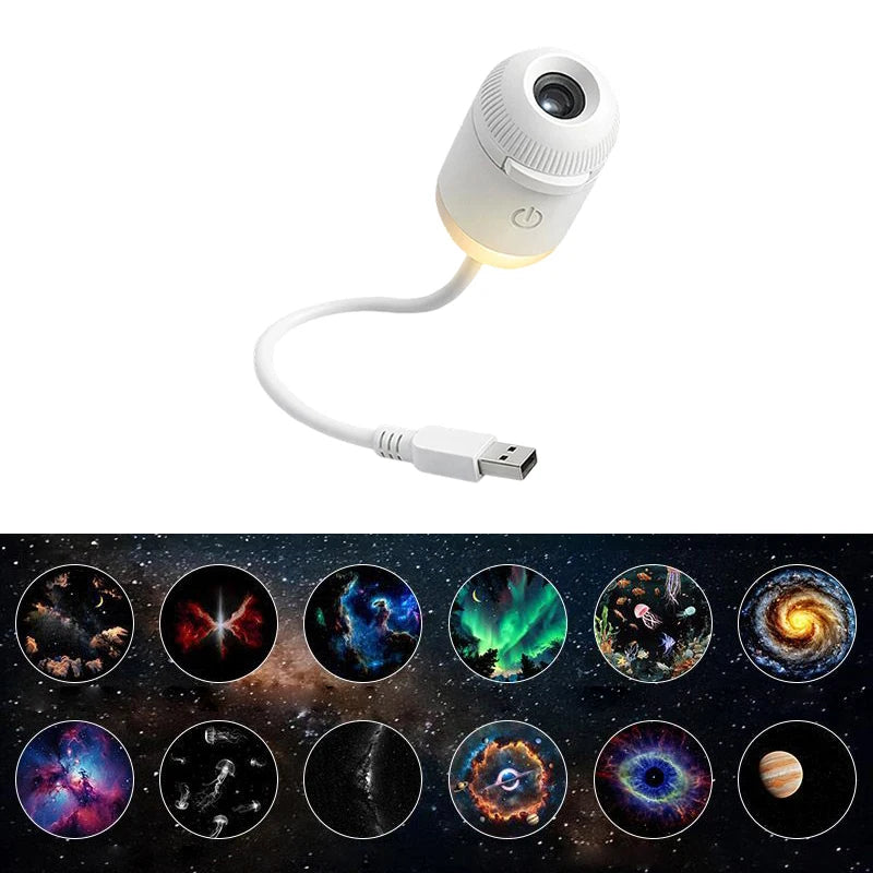 Galaxy Star Projector Night Light - Rotating Starry Sky Lamp