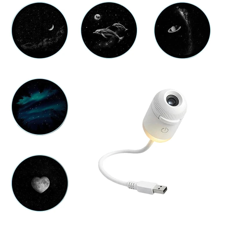 Galaxy Star Projector Night Light - Rotating Starry Sky Lamp