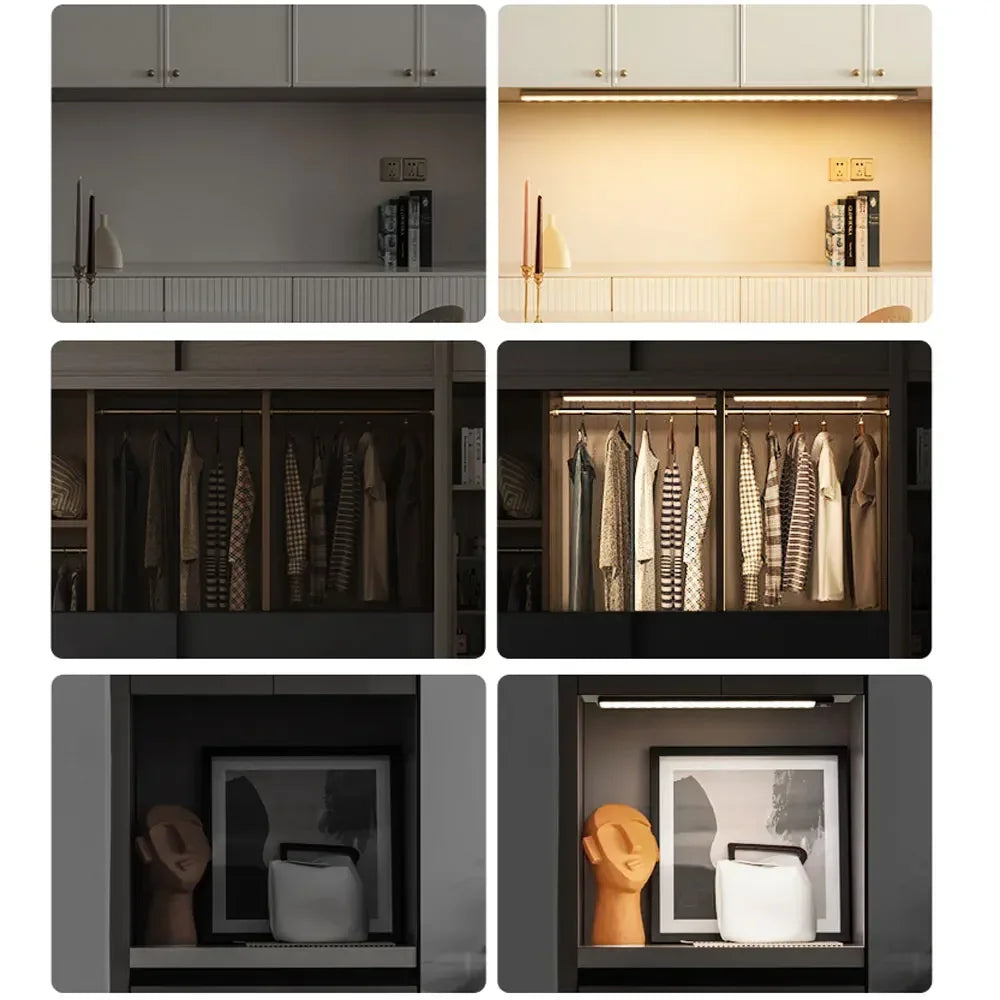 LED Motion Sensor Light Bar - Rechargeable Cabinet & Closet Light