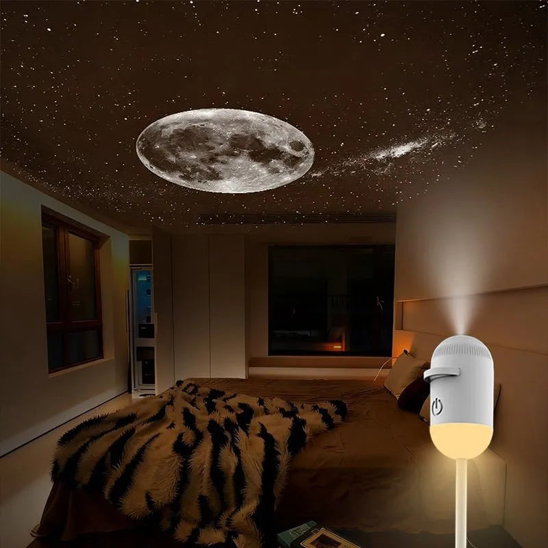Galaxy Star Projector Night Light - Rotating Starry Sky Lamp