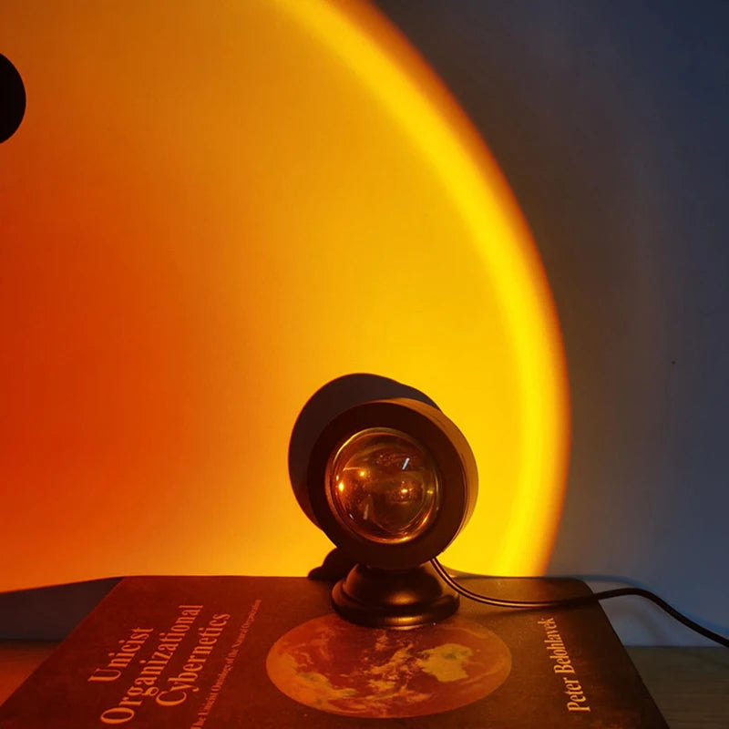 Sunset Projector Lamp - LED Mood Light for Bedroom & Photography