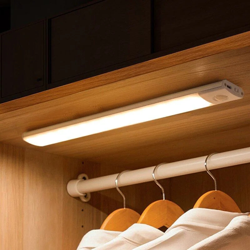 LED Motion Sensor Light Bar - Rechargeable Cabinet & Closet Light