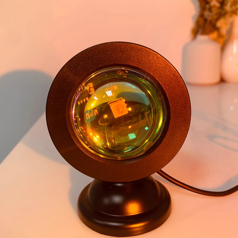 Sunset Projector Lamp - LED Mood Light for Bedroom & Photography