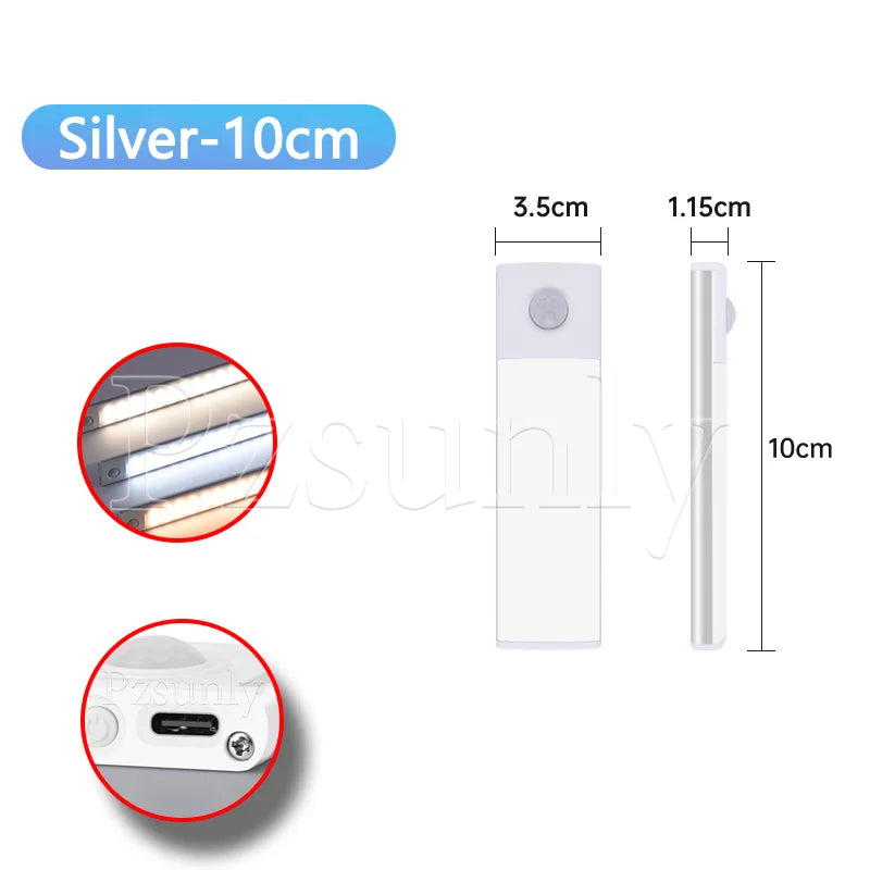 LED Motion Sensor Light Bar - Rechargeable Cabinet & Closet Light