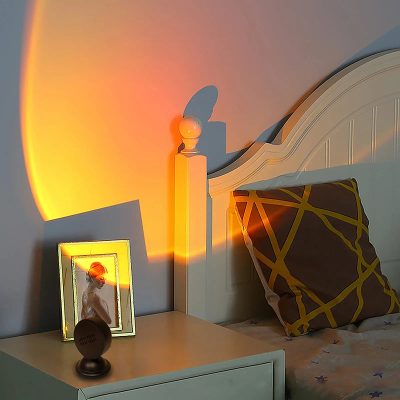 Sunset Projector Lamp - LED Mood Light for Bedroom & Photography
