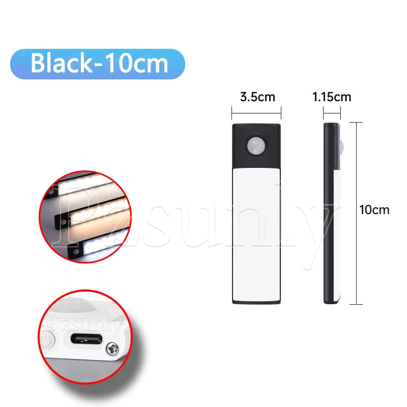 LED Motion Sensor Light Bar - Rechargeable Cabinet & Closet Light